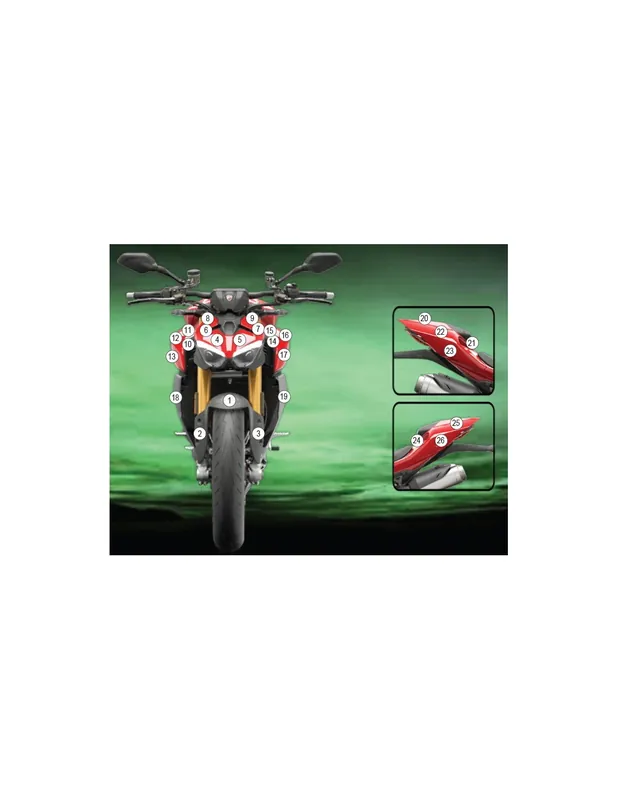 A Buon Prezzo Pellicola Protezione Vernice Ducati Streetfighter V2 2025-2026 Eazi-Grip