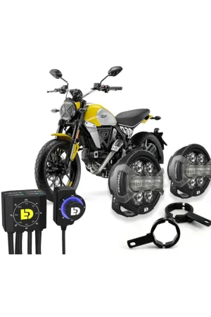 Kit Faretti LED DENALI D7 PRO Premium Ducati Scrambler 800 2015+ / Scrambler 1100 2018-24 Occasione
