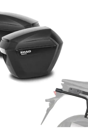 Spedizione Gratuita KIT VALIGIE LATERALI SHAD SH23 + TELAIO 3P SYSTEM KAWASAKI VULCAN S 650 2015
