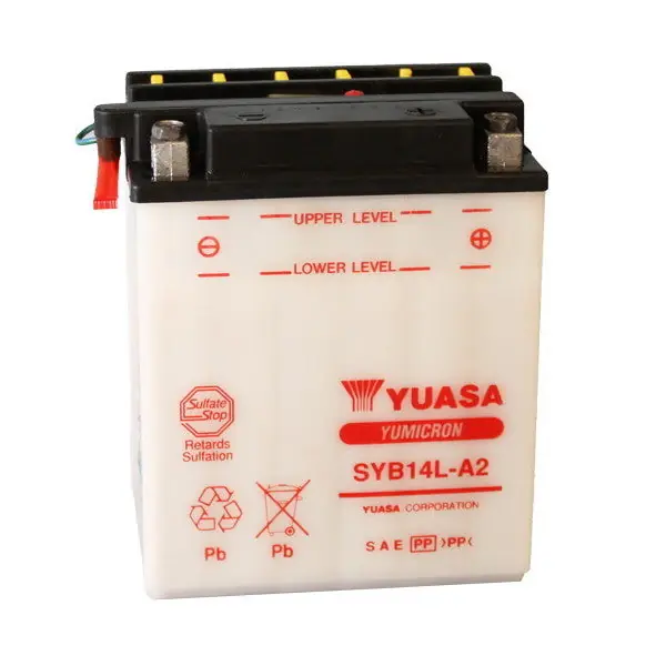 Offerta Lampo Batteria Moto YUASA SYB14L-A2 12V/14Ah senza acido a corredo
