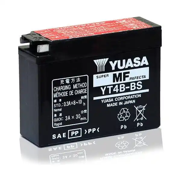Offerta Batteria Moto YUASA YT4B-BS (Sigillata Con Acido A Corredo) 12V/2,3Ah