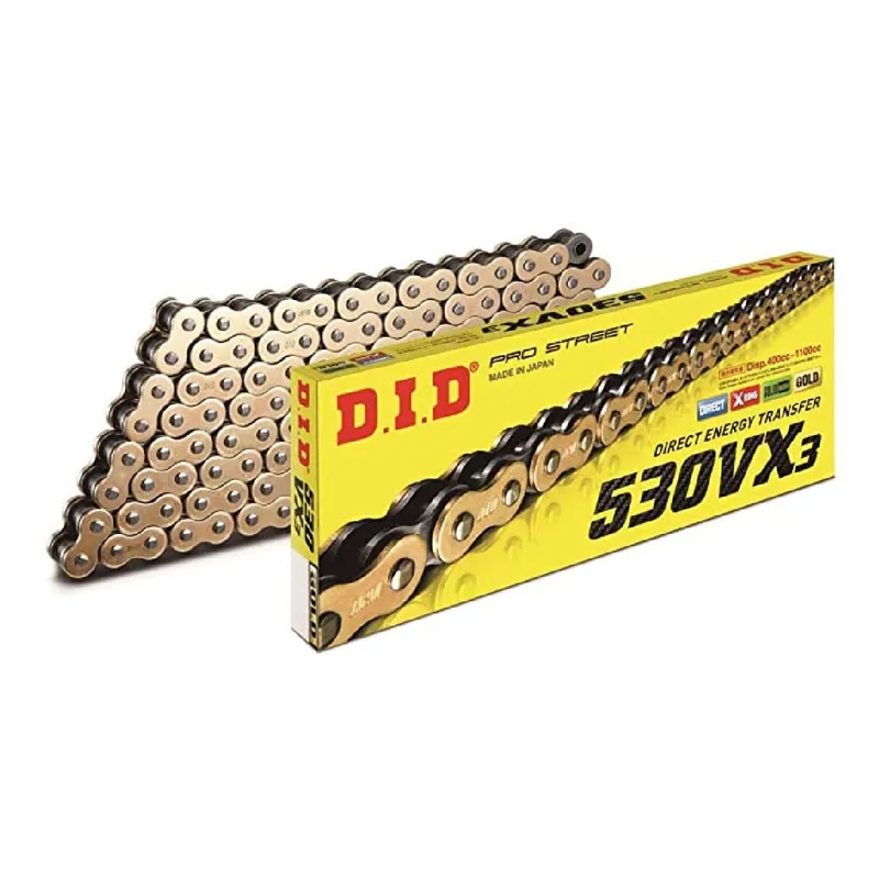 A Buon Prezzo DID Catena di trasmissione 530VX3 Gold & Black 102 maglie giunto a rivetto ZJ