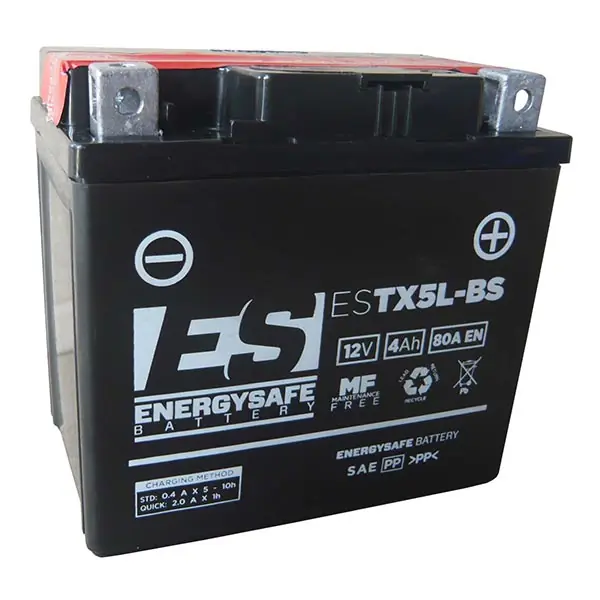 Sconto Batteria Moto Energysafe ESTX5L-BS(Sigillata Con Acido A Corredo) 12V/4Ah