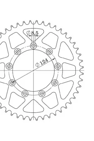 51-32203 Corona in alluminio 51 denti passo 520 TM EN Enduro 2T 125 CC 06/09 Ultime Pezzi