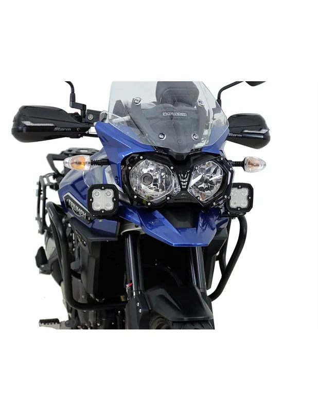 Promozione Supporti montaggio faretti anteriori per Triumph Tiger Explorer 1200 '16-