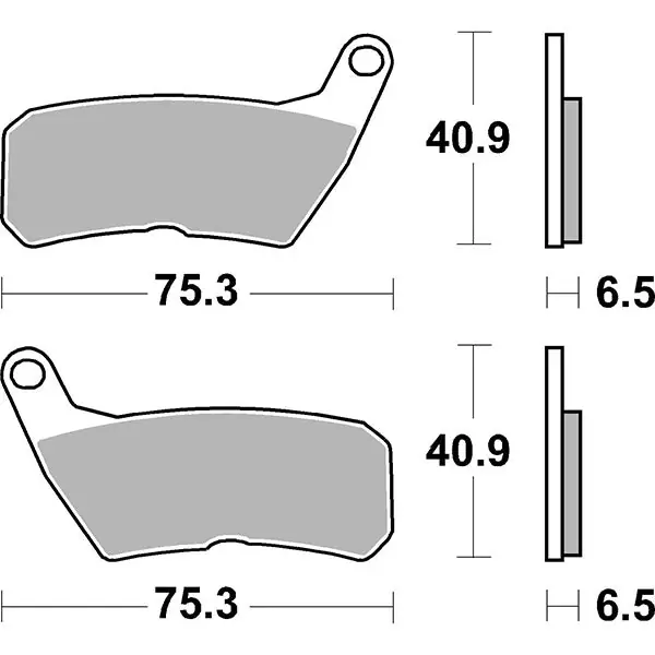 SBS 928HF Pastiglie freno HM CRE Derapage Competition 50 CC 07/12 Pagamento Sicuro
