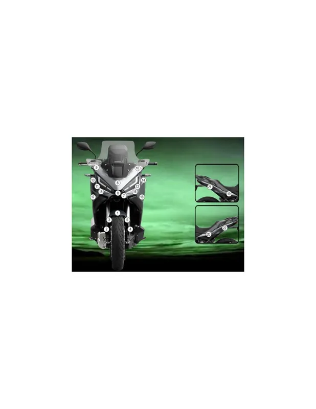 Popolare Pellicola protettiva Honda NT1100 2022-2023