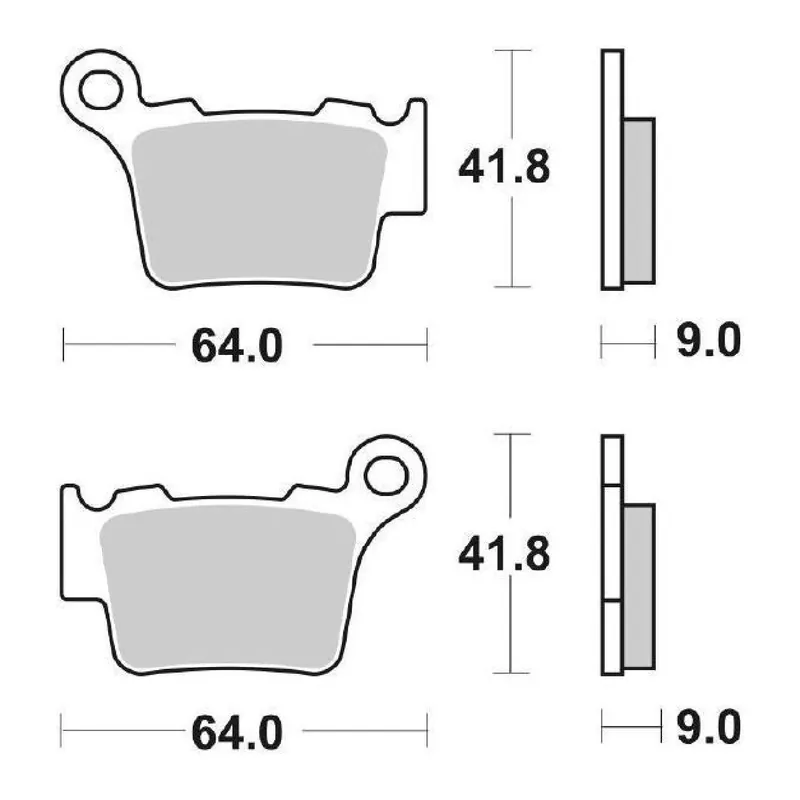 Offerta Lampo SBS 791CS Pastiglie freno BMW G SMR 450 CC 09/10
