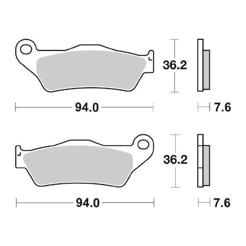 Più Venduto SBS 671SI Pastiglie freno BENELLI BX 449 Cross 450 CC 08/10