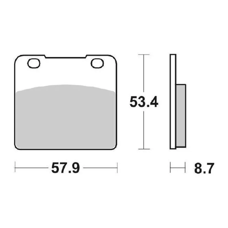 SBS 577HF Pastiglie freno SUZUKI GSX R 250 CC 88 Ultima Occasione
