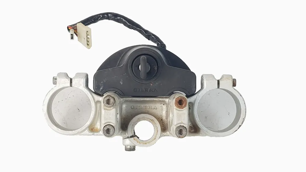Spedito Oggi Piastra Superiore Forcella con Quadro Accensione GILERA XR2 125 1989 - 1991