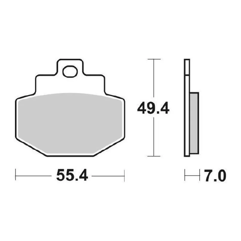 SBS 166HF Pastiglie freno BENELLI Adiva 125 CC 01/04 Prezzo Scontato