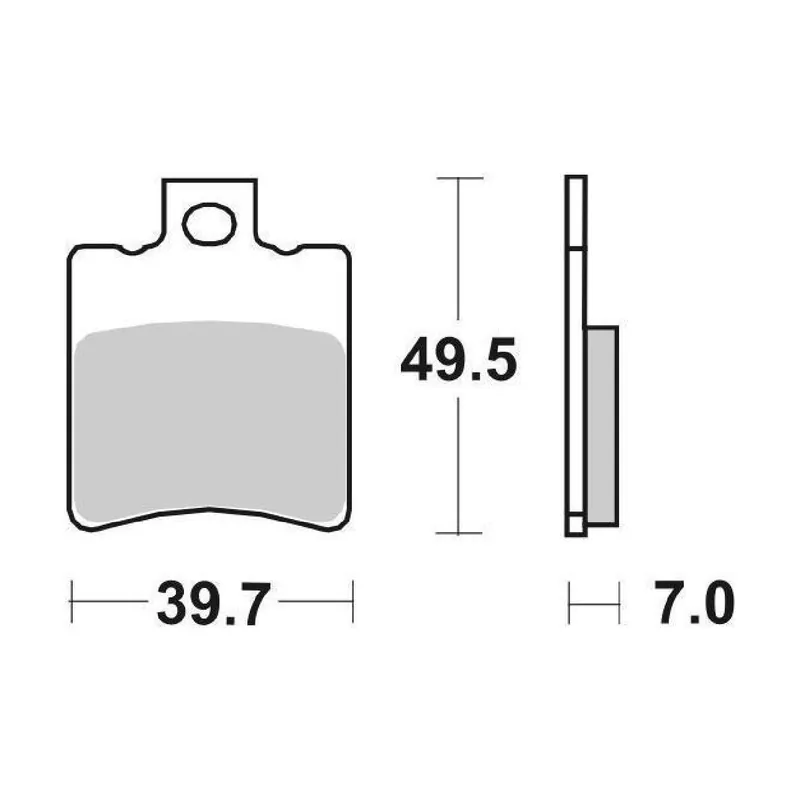 Nuova Collezione SBS 143CT Pastiglie freno APRILIA Amico LK/LX/GL DT 50 CC 92/98