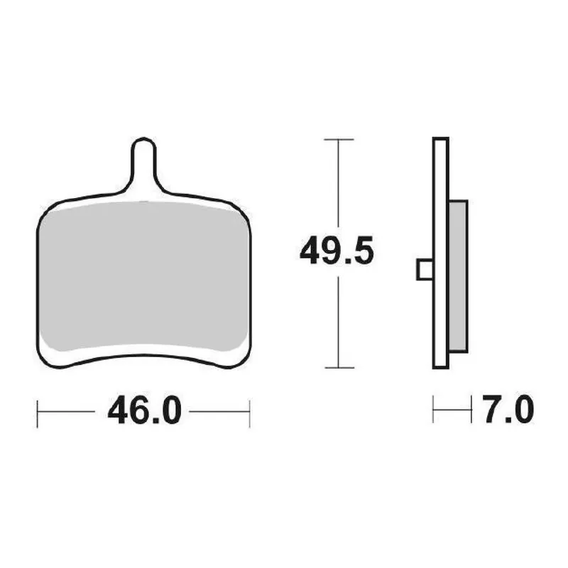 SBS 857LS Pastiglie freno posteriori BUELL CR 1125 CC 09/10 Professionale