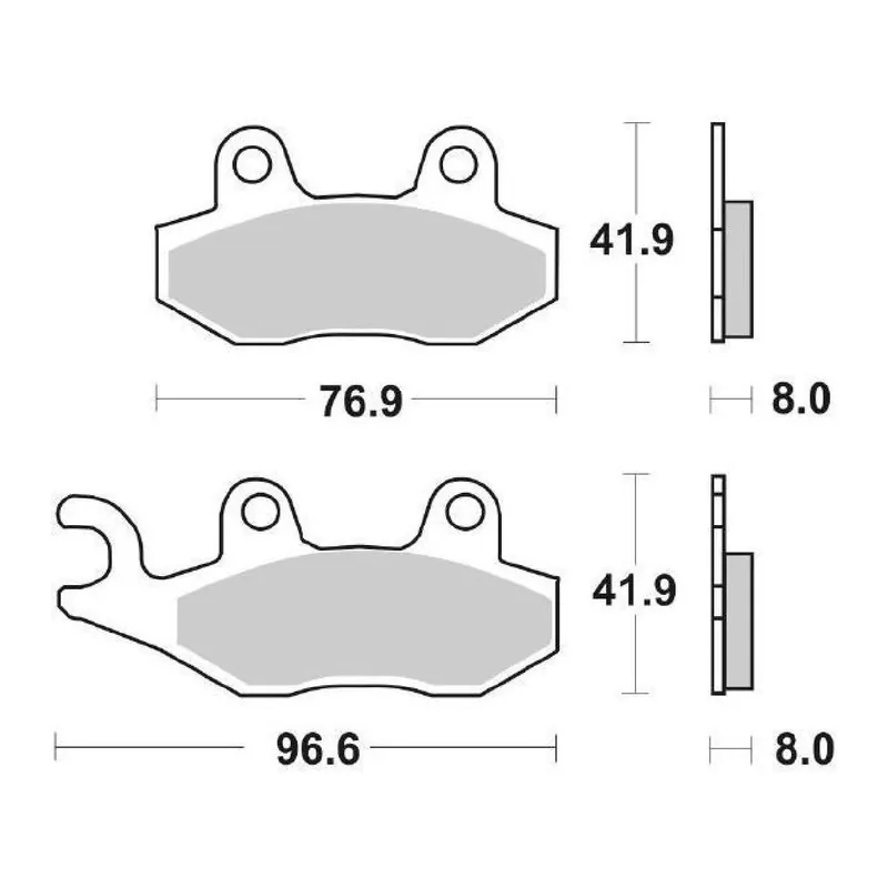 SBS 611HS Pastiglie freno anteriori BENELLI Caffè Nero 125 CC 08/12 Prezzo Basso