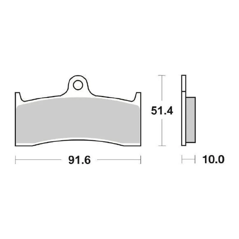 Ultime Pezzi SBS 729DC Pastiglie freno anteriori Racing BUELL M2 Cyclone 1200 CC 97/00