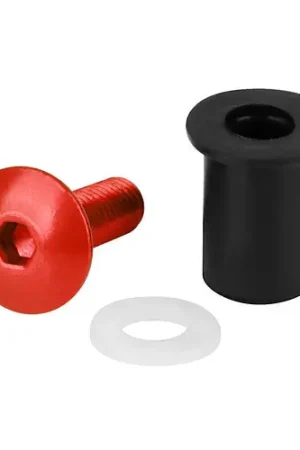 Di Tendenza Lampa Screen Fit-Kits, kit dadi gommati con viti e rondelle (5 MA) - 10 pz - Rosso 91653