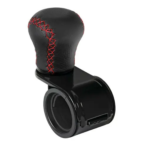 Pilot Revolve, pomello volante in pelle con cuciture rosse, staffa nera Economico