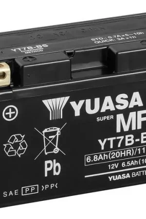 Offerta Speciale Batteria YUASA senza manutenzione con pacco acido - YT7B-BS