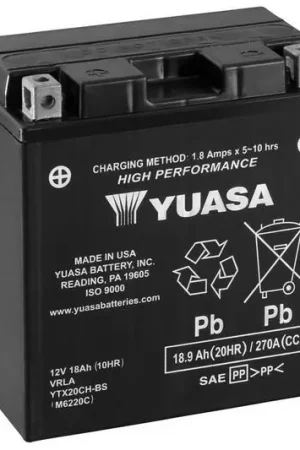 Scelto Dai Clienti Batteria ad alte prestazioni YUASA senza manutenzione YTX20CH-BS