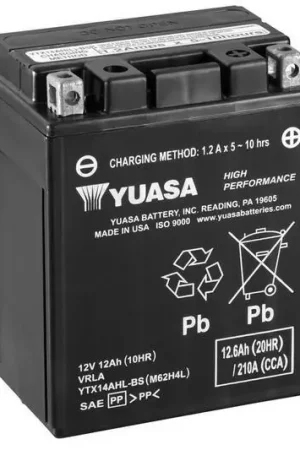 Nuovo Arrivo Batteria YUASA senza manutenzione con pacco acido - YTX14AHL-BS
