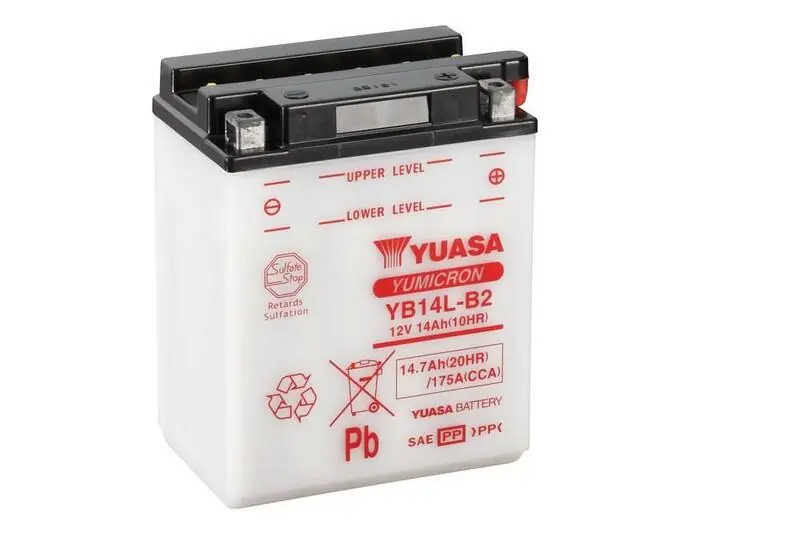 Batteria al piombo/acido YUASA senza pacco acido - YB14L-B2 Prezzo Conveniente