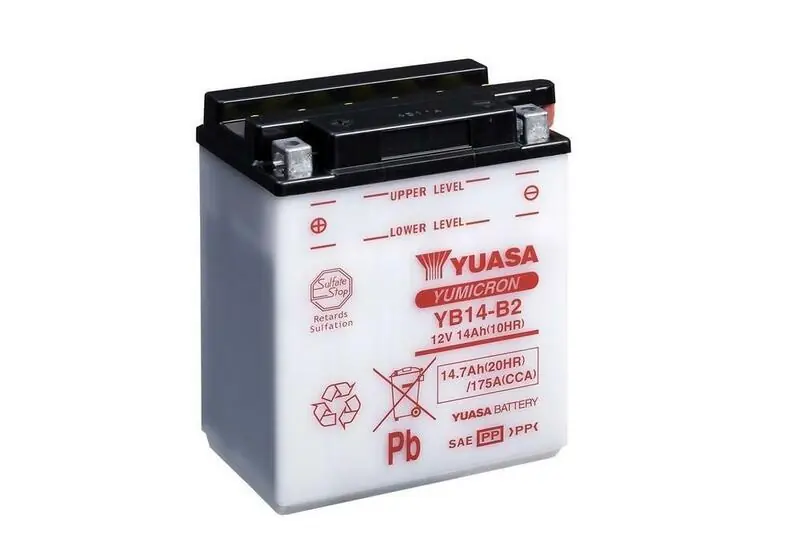 Non Perdere Batteria al piombo/acido YUASA senza pacco acido - YB14-B2