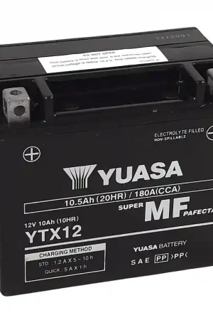 YUASA W/C Batteria senza manutenzione attivata in fabbrica - YTX12 FA Prezzo Di Fabbrica