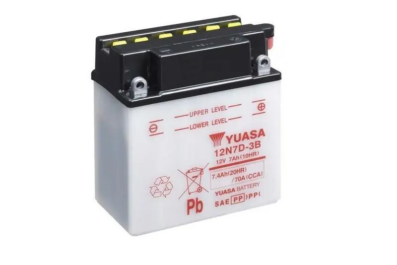 Batteria al piombo/acido YUASA senza pacco acido - 12N7D-3B Subito Disponibile