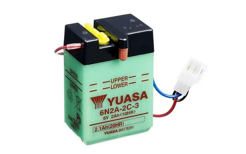 Batteria al piombo/acido YUASA senza pacco acido - 6N2A-2C-3 Occasione Imperdibile