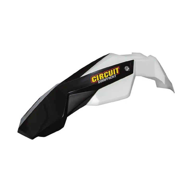 Circuit Parafango anteriore motocross universale STEALTH Bianco-Nero PF004-221 Non Perdere