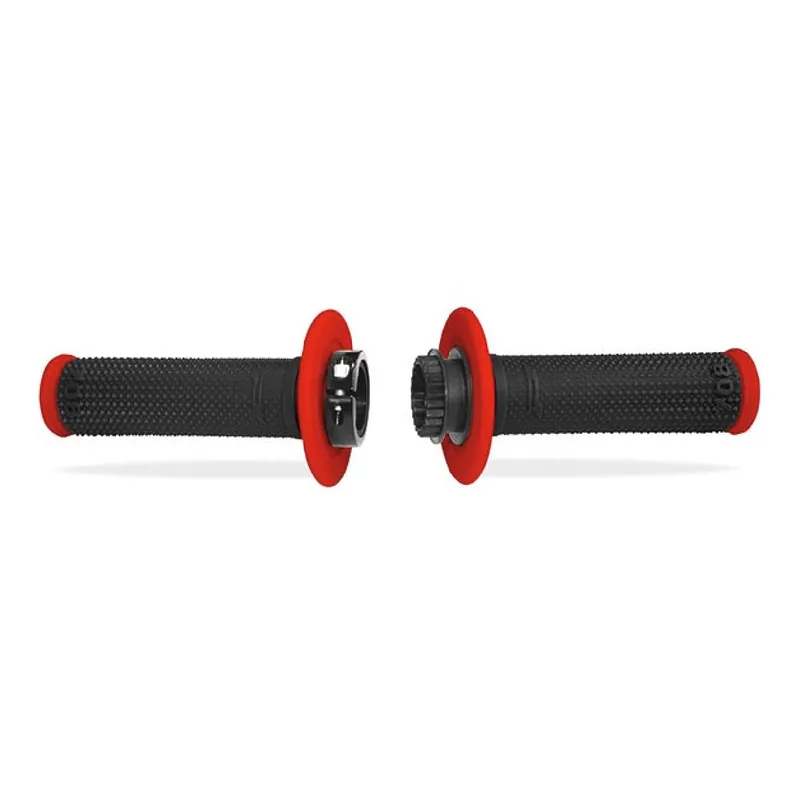 Più Venduto Progrip Manopole Motocross 708 Rosso-Nero con Sistema Lock-On
