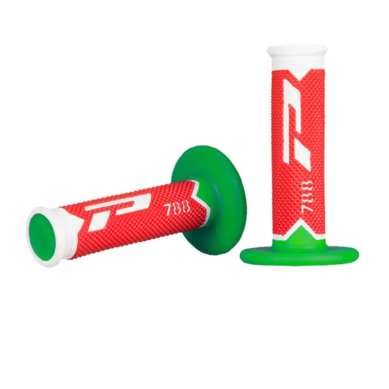Compra Adesso Progrip Manopole Motocross Td Bianco-Rosso-Verde