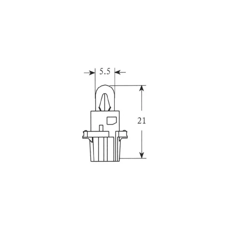 Professionale Hert Lampadina di ricambio 12V-1,2W DASHBOARD