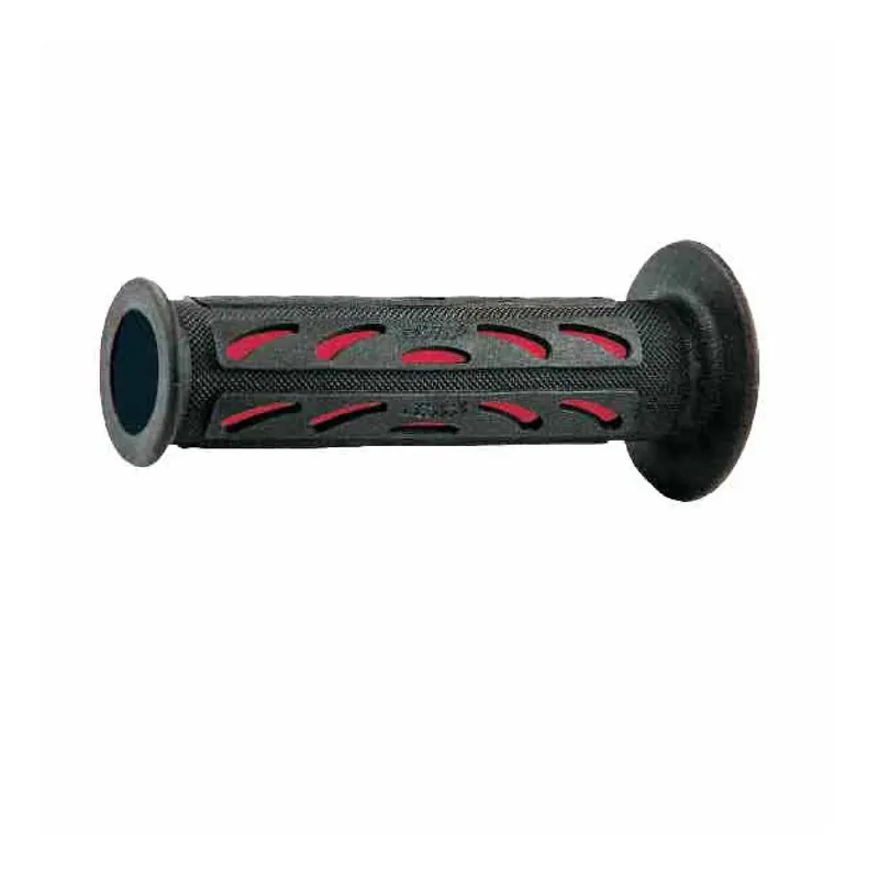 Prezzo Basso Progrip Manopole Moto strada universali Forate 724 Dual Density Rosso