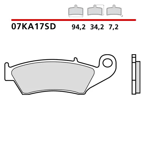 Pastiglie anteriori standard Brembo Beta RR 390 15-25 Prezzo Conveniente