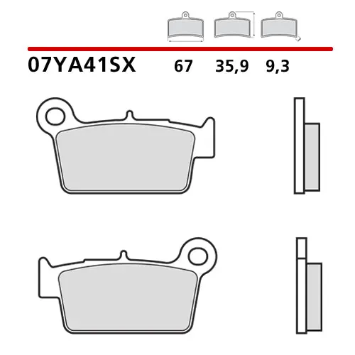 Consegna Rapida Pastiglie posteriori race Brembo Beta XTRAINER 250 17-25