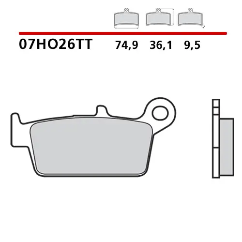 Prezzo Scontato Pastiglie posteriori ceramic Brembo Gas Gas EC 250 00-09