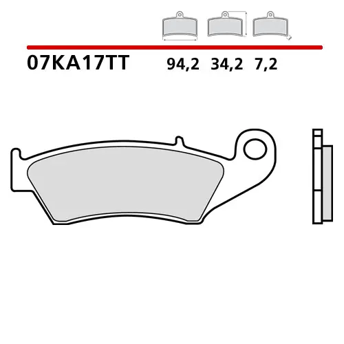 Pastiglie anterioriori ceramic Brembo Honda CR 500 95-01 Scelto Dai Clienti