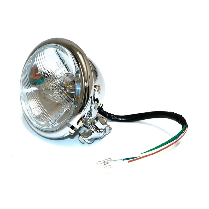 A Buon Prezzo Fanale anteriore moto d.124 mm cromato lampadina S2 35/35 W att. inferiore