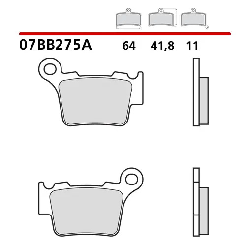 Scelto Dai Clienti Pastiglie posteriori genuine Brembo Ktm EXC 150 20-25