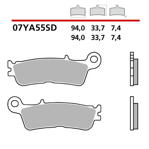 Pastiglie anteriori standard Brembo Yamaha YZ 250 22-23 Affare