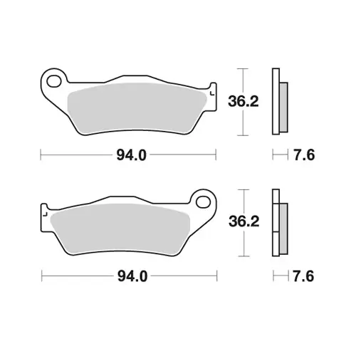 Pastglie anteriori standard Galfer Ktm EXC 125 99-16 Saldi