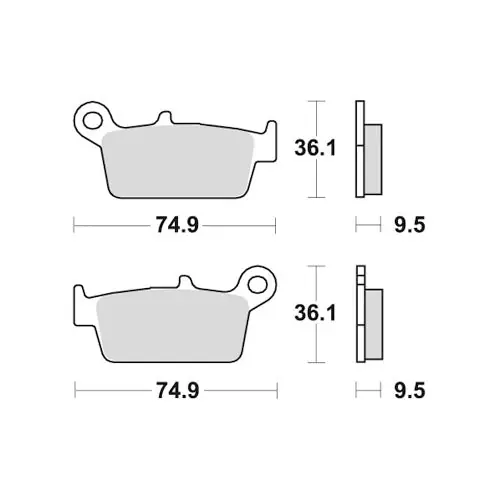 Pastiglie posteriori standard Galfer Suzuki RM 250 96-12 Più Venduto