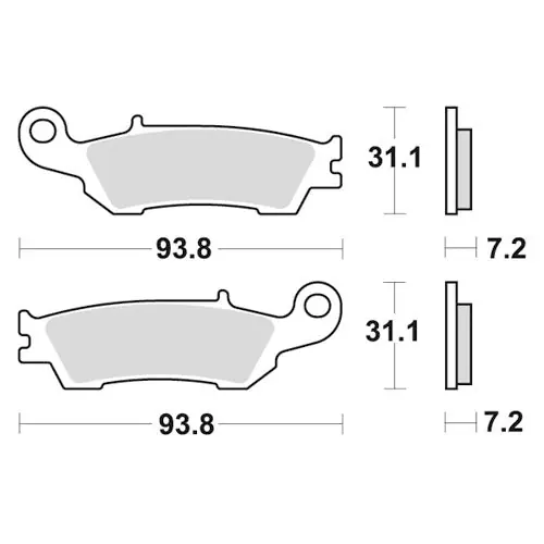 Prezzo Basso Pastglie anteriori standard Galfer Yamaha YZF 450 08-19