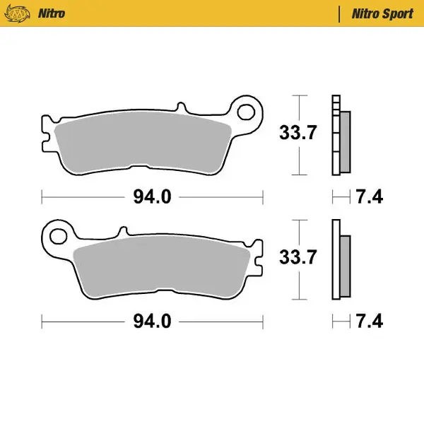Ultime Pezzi Pastiglie Moto Master FANTIC 250 XX 22-23 anteriori nitro
