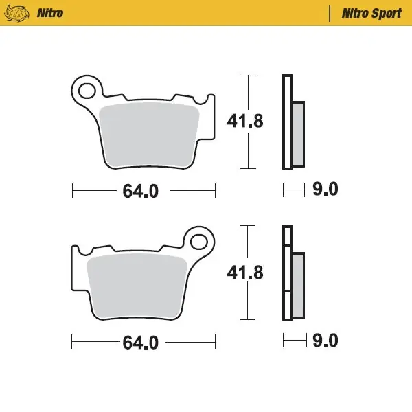 Non Perdere Pastiglie Moto Master Gas Gas MC 125 21-25 posteriori nitro