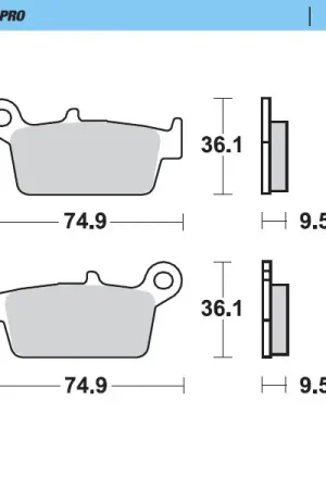 A Buon Prezzo Pastiglie Moto Master Tm EN 125 01-04 posteriori GP