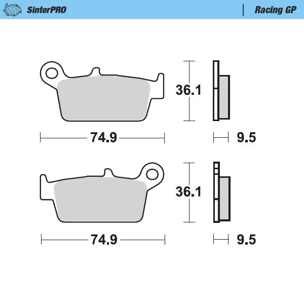 Quantità Limitata Pastiglie Moto Master Yamaha WRF 400 99-00 posteriori GP