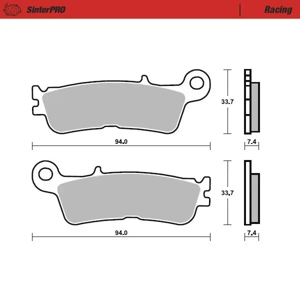 Pastiglie Moto Master Yamaha YZF 250 21-23 anteriori racing Quantità Limitata
